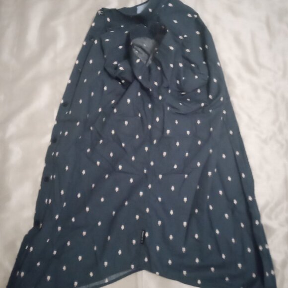 Ben Sherman men's shirt sizeXL blue short sleeves popsicle design work fun boho - Picture 9 of 10